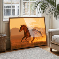 Chestnut Mustang at Golden Hour