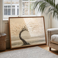 Windswept Tree in Cream