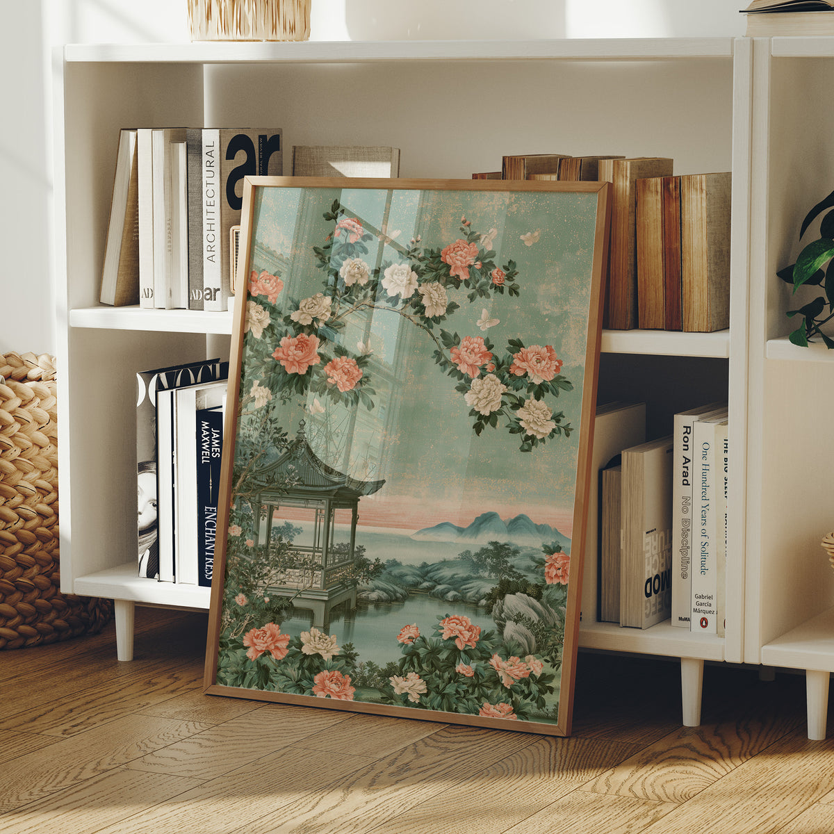 Pagoda Garden Chinoiserie Scene