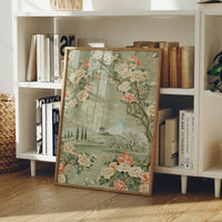 Red Pagoda Hillside Chinoiserie