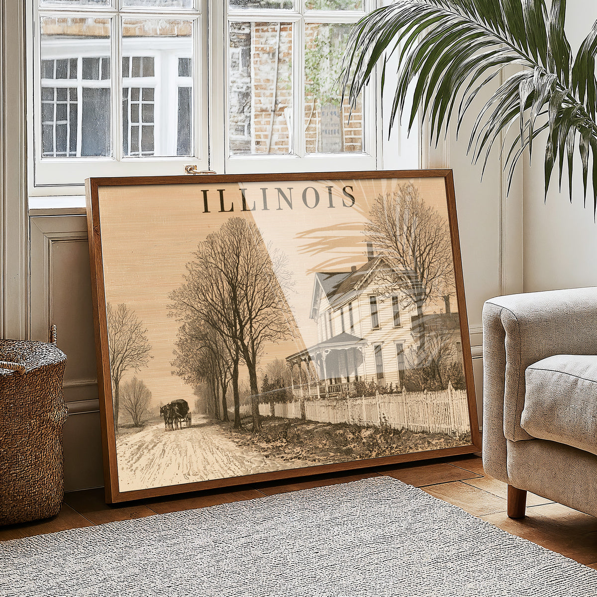 Illinois Homestead Autumn Road