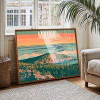 Maine Coastal Summit Sunset