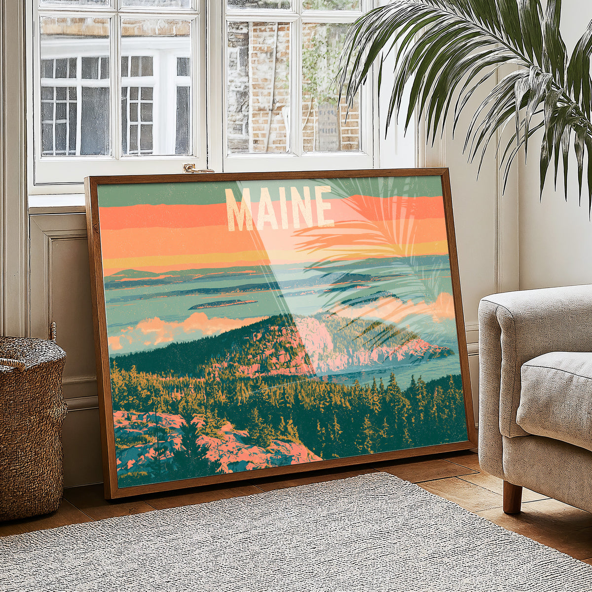 Maine Coastal Summit Sunset