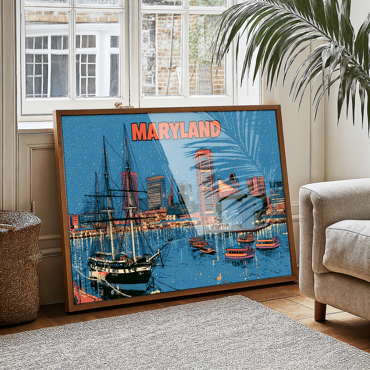 Maryland Harbor Pop Art