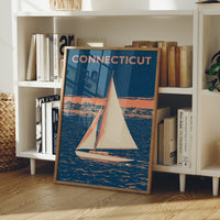 Coastal Sailboat Night Duotone