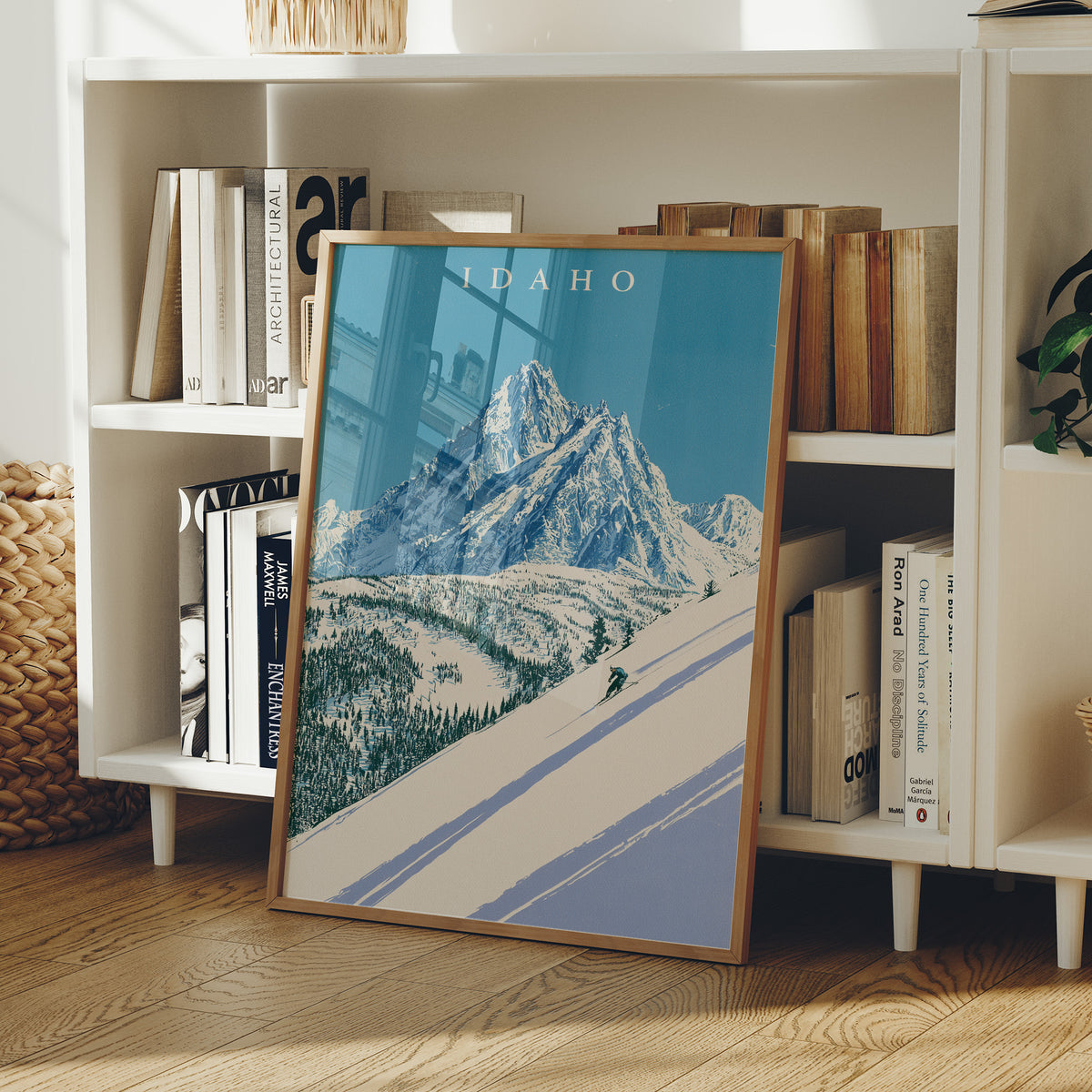 Alpine Skier Peak Descent