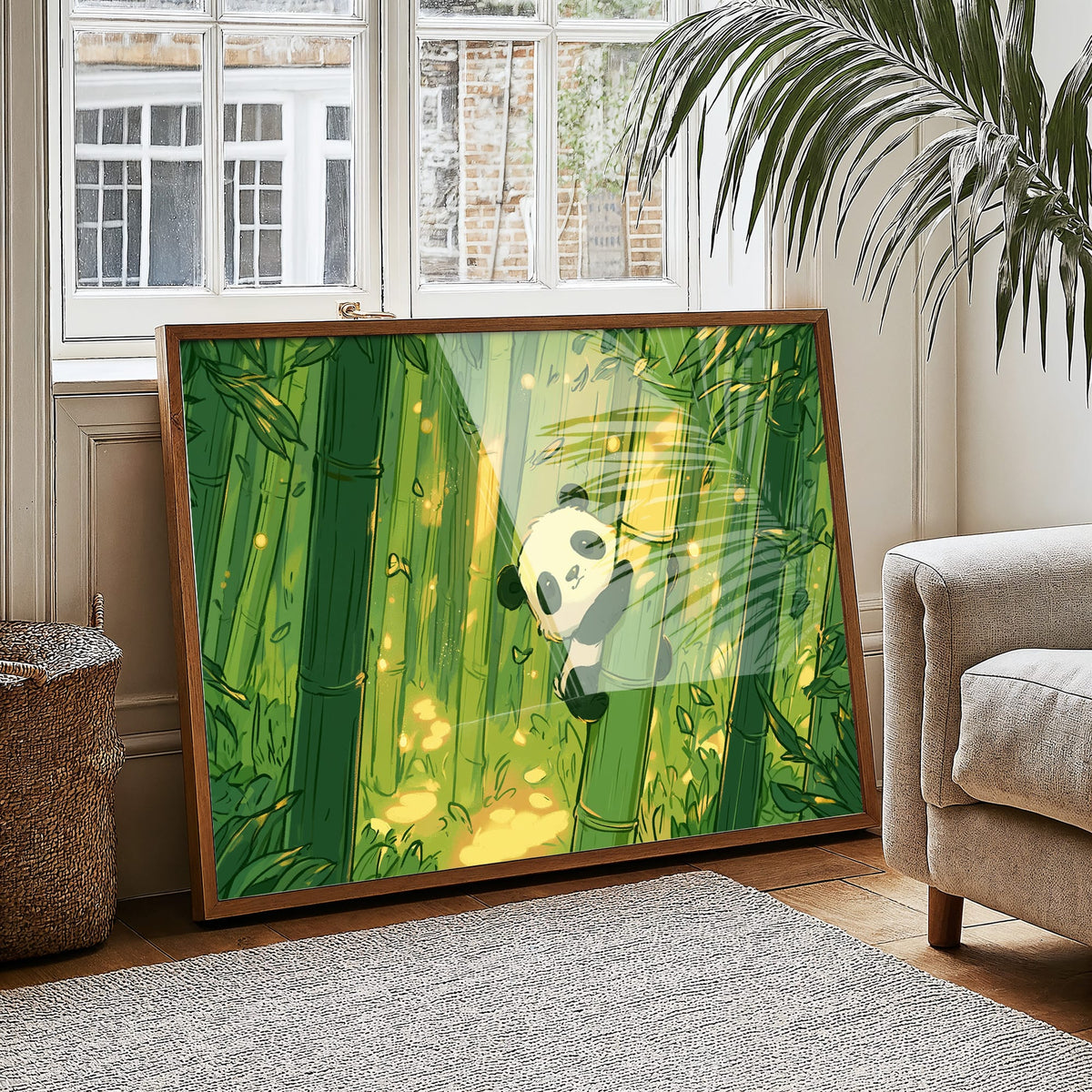 Baby Panda Bamboo Climb