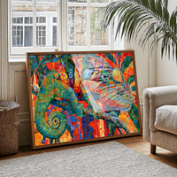 Mosaic Chameleon Color Burst