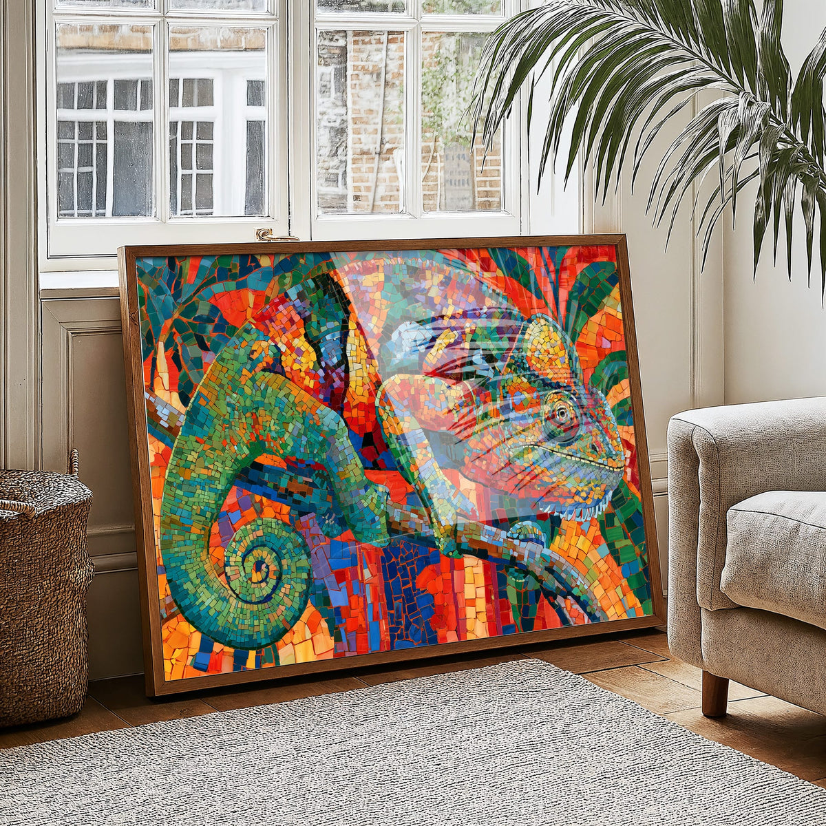 Mosaic Chameleon Color Burst
