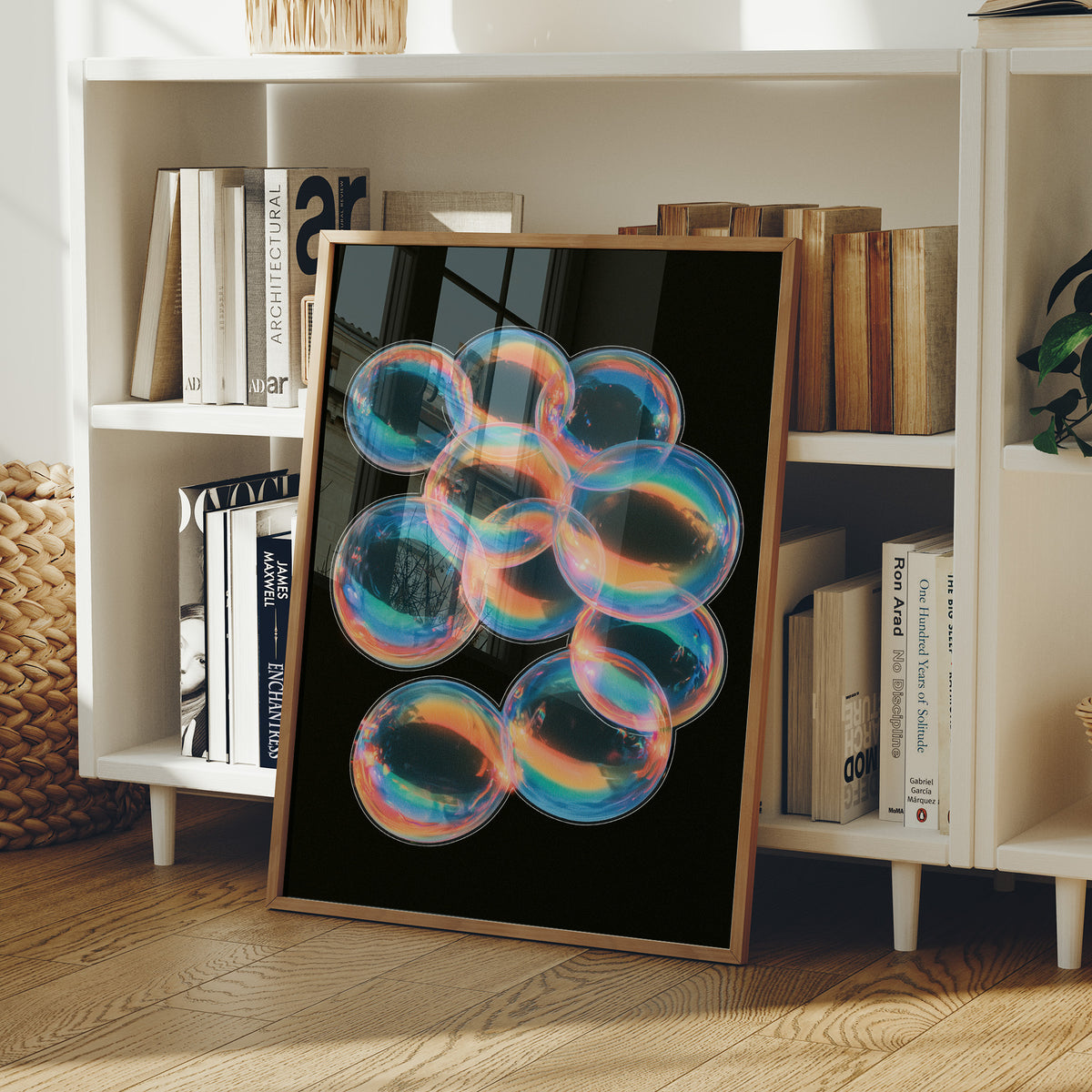 Iridescent Bubble Cluster Glow