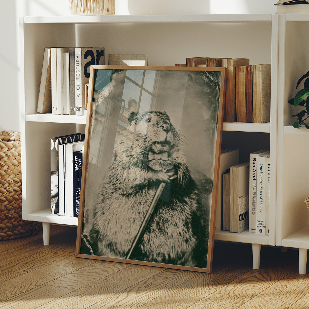 Groundhog Gentleman Tintype Portrait