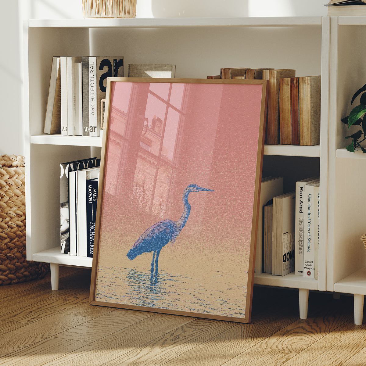 Blue Heron Dawn Silhouette