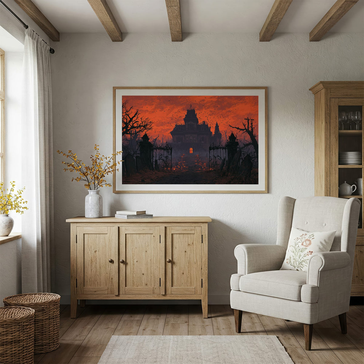 Haunted Manor Blood Red Sky