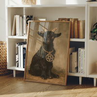 Occult Black Goat Portrait