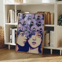 Twin Faces Violet Eye Crown