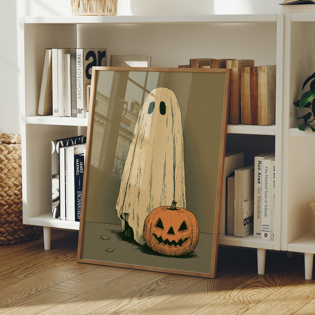 Just a Ghost and His Pumpkin