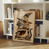 Cat Silhouette, Torn from Newsprint
