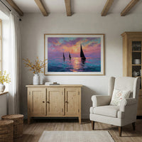 Three Sails Into the Gloaming