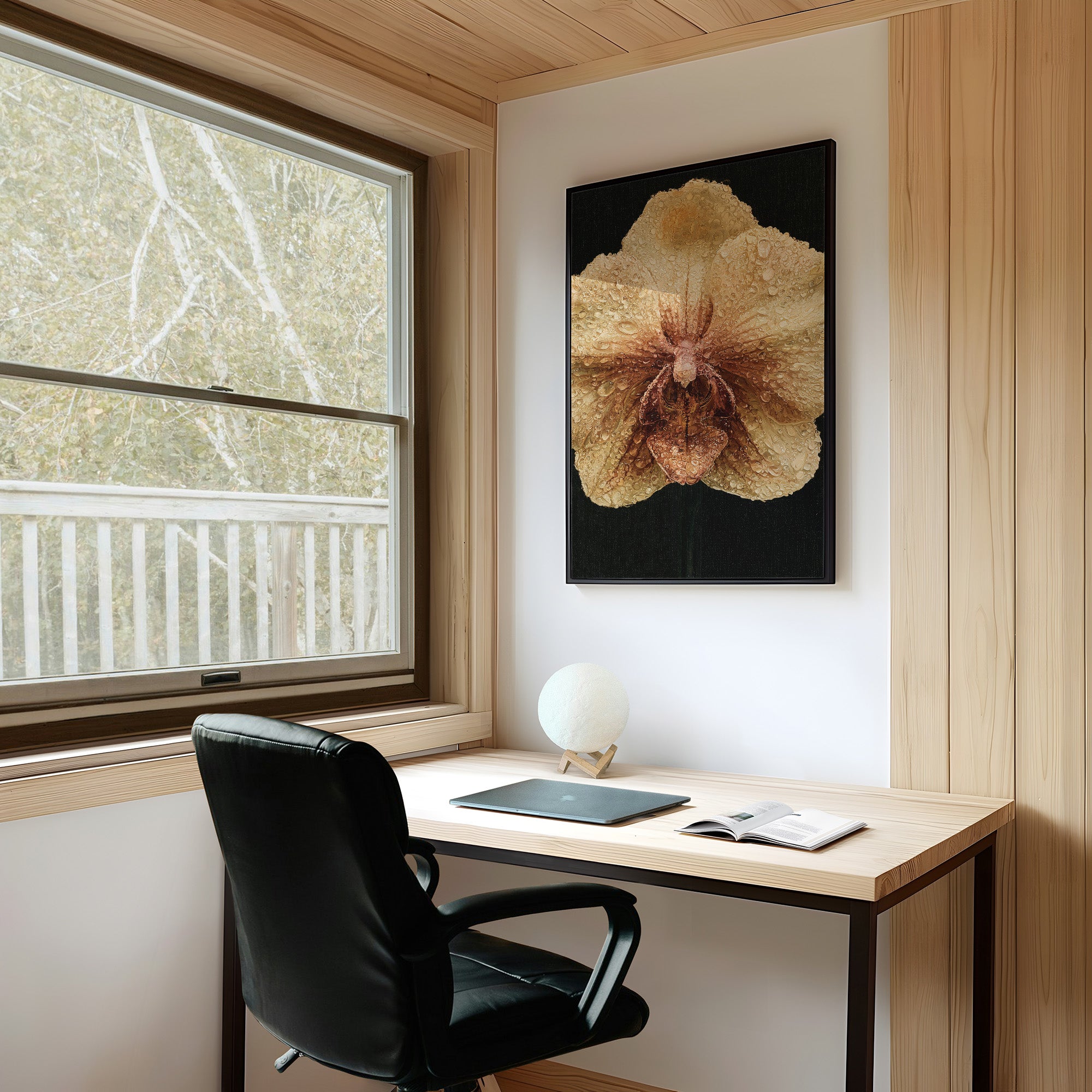 Dew-Kissed Orchid Bloom