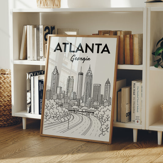 Atlanta, Highway Line Art