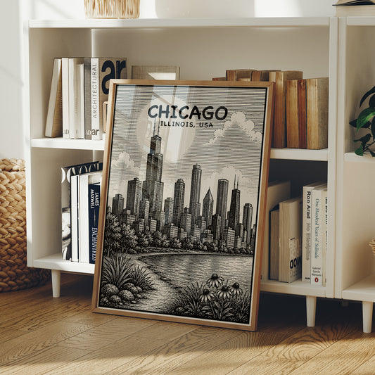 Chicago in Woodcut