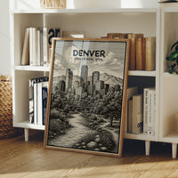 Denver in Woodcut