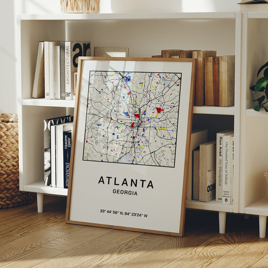 Atlanta, Mapped in Primary Colors