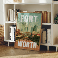 Fort Worth, Riso Print