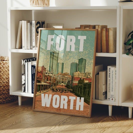 Fort Worth, Riso Print