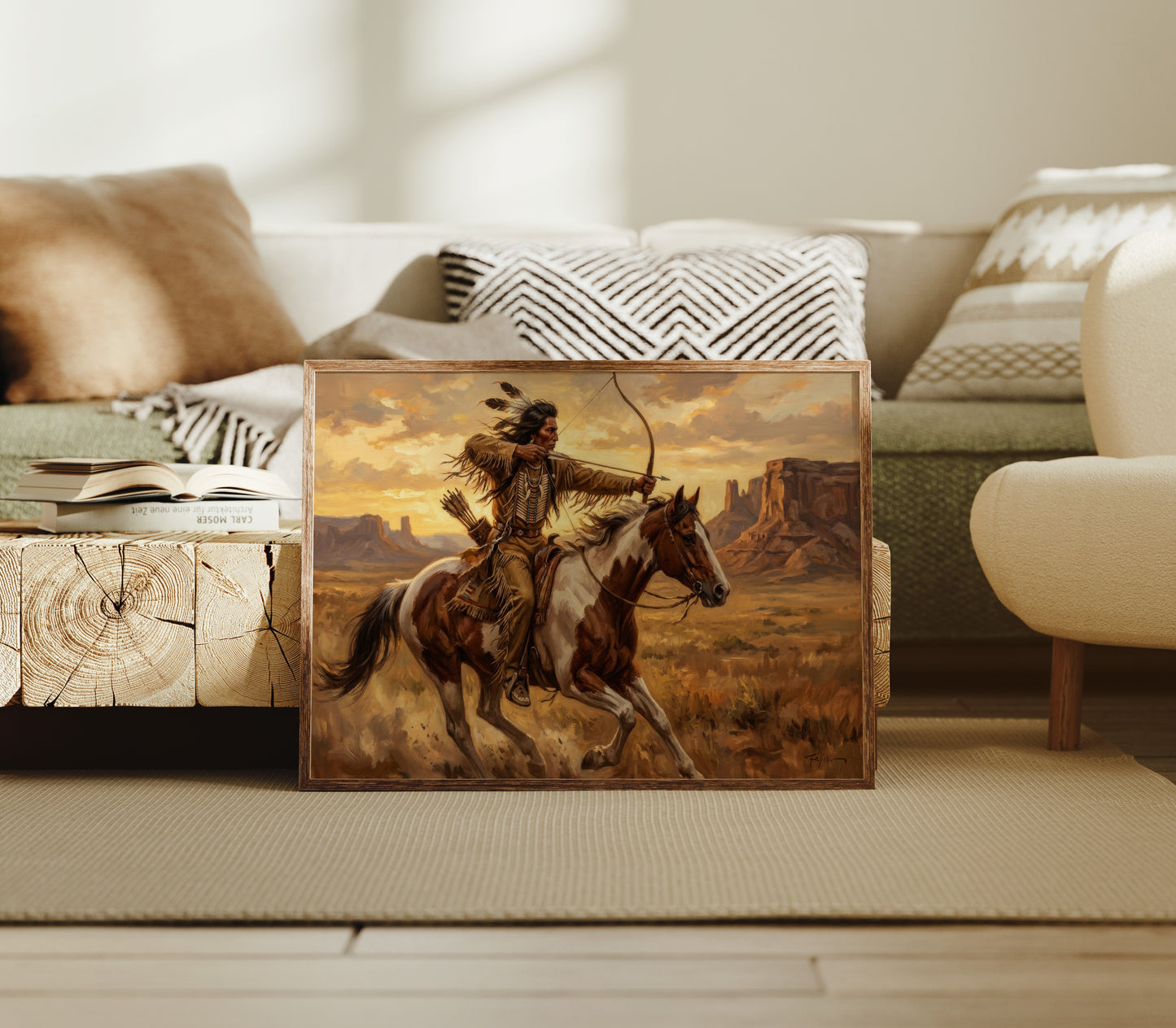 Desert Rider Drawing His Bow