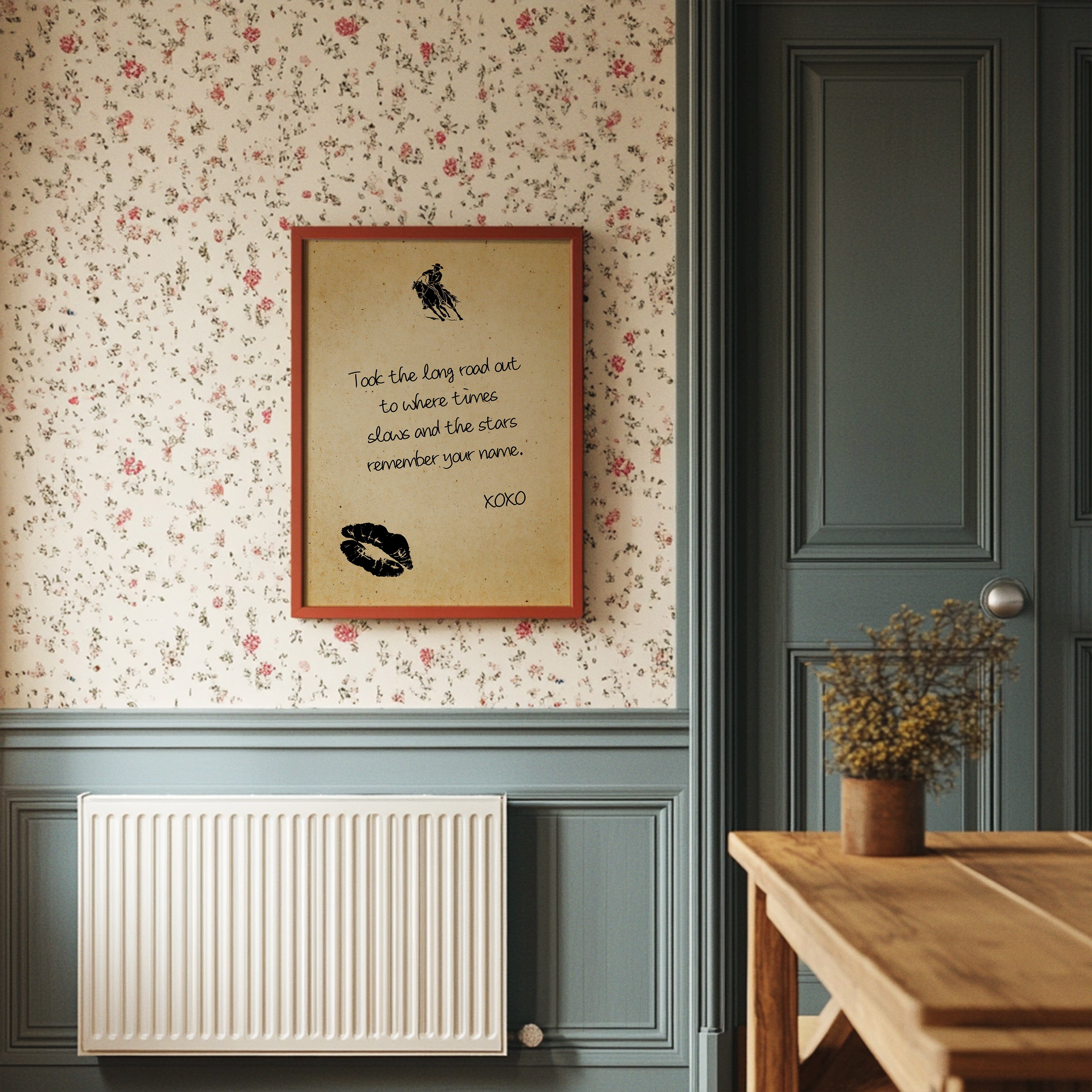 Took the Long Road Out — Cowboy Love Letter Print