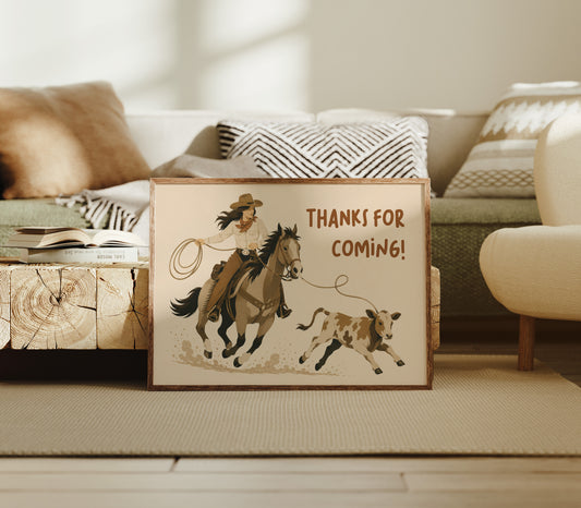 Cowgirl Wrangling Words of Thanks
