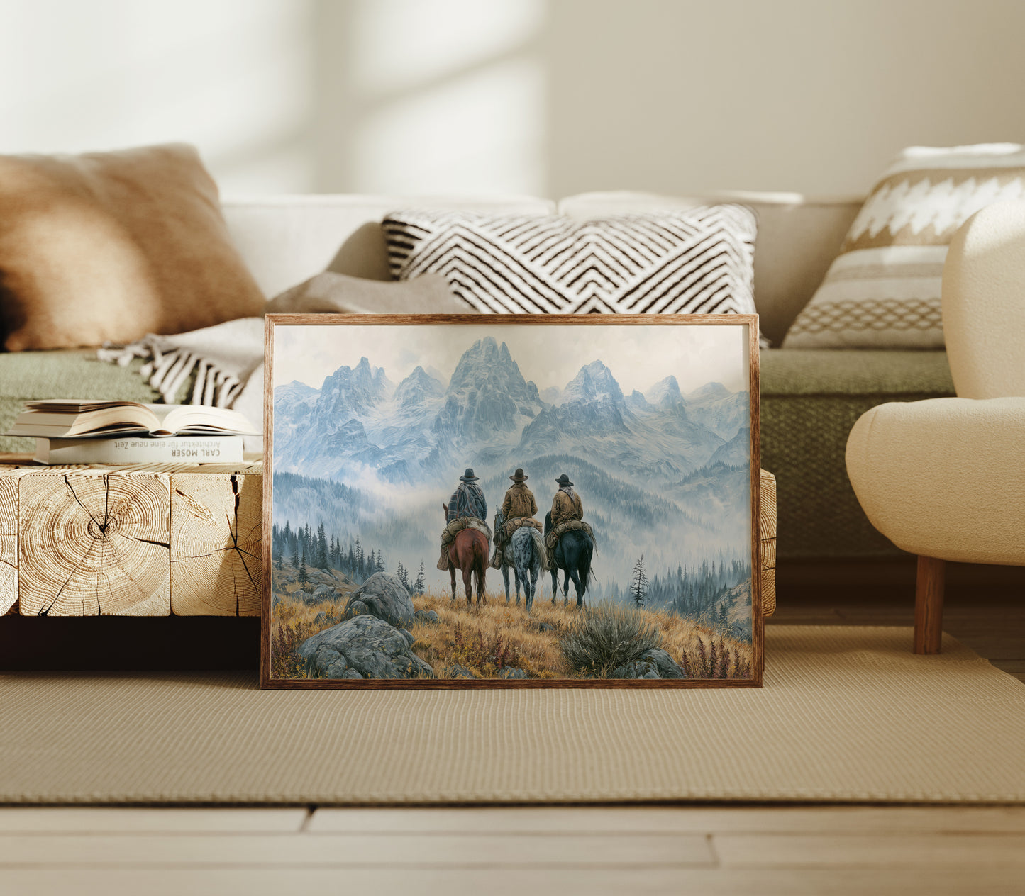 Riders at the Foot of the Tetons
