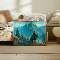 Solitary Ranger in Turquoise Peaks