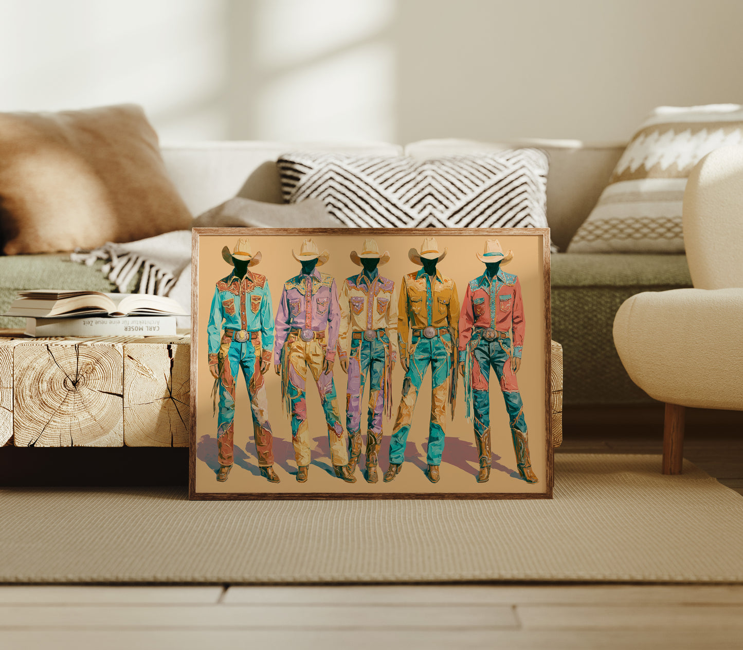 Pastel Parade of Cowboy Suits