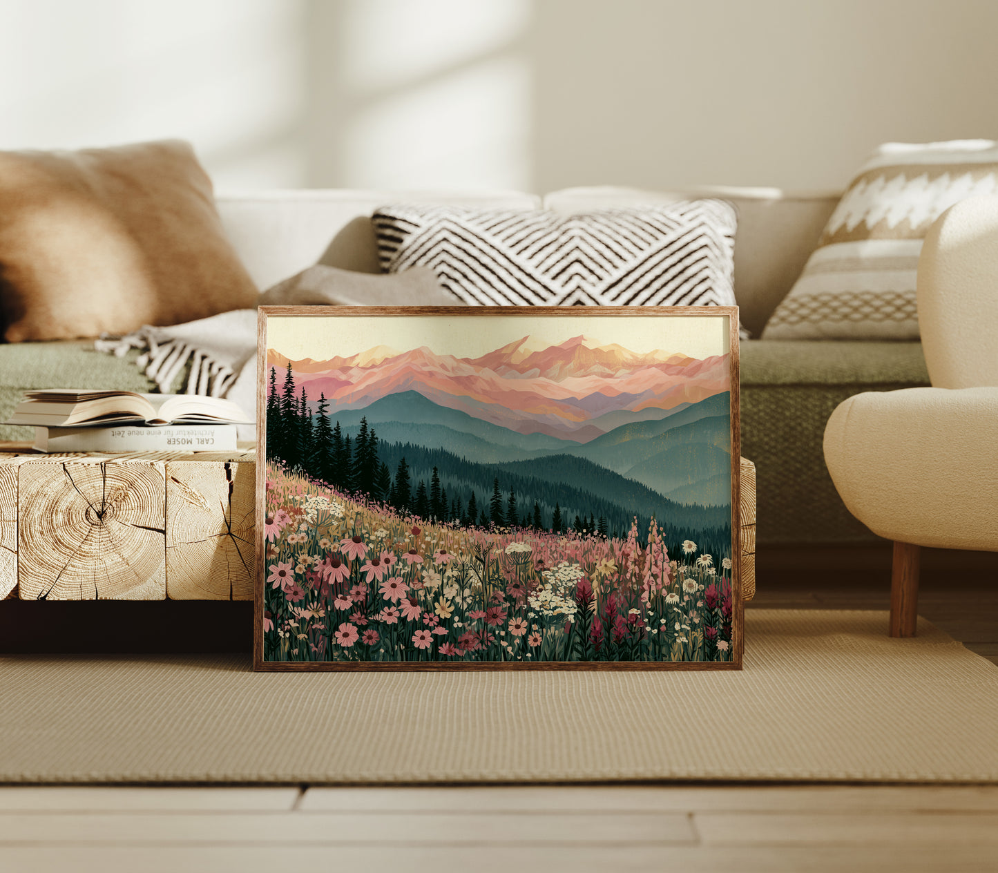 Coneflower Meadow Sunset