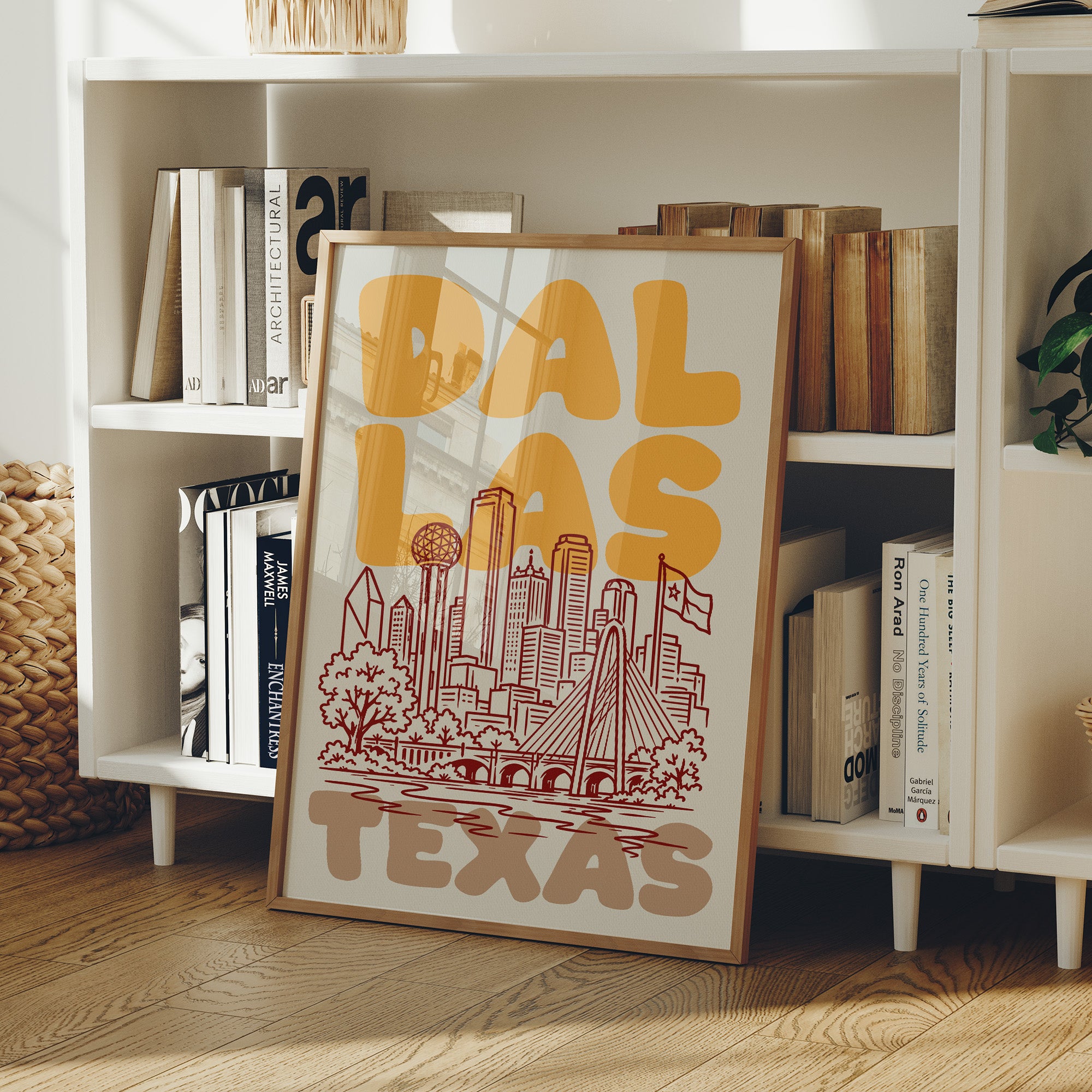 Dallas, Bubble Letter Skyline