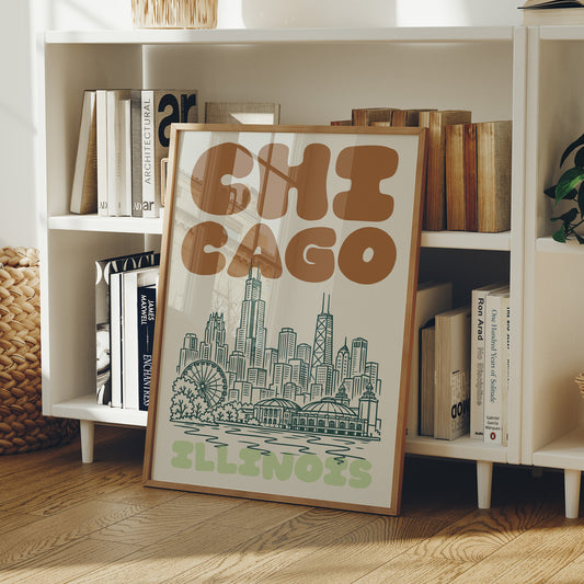 Chicago, Bubble Letter Skyline
