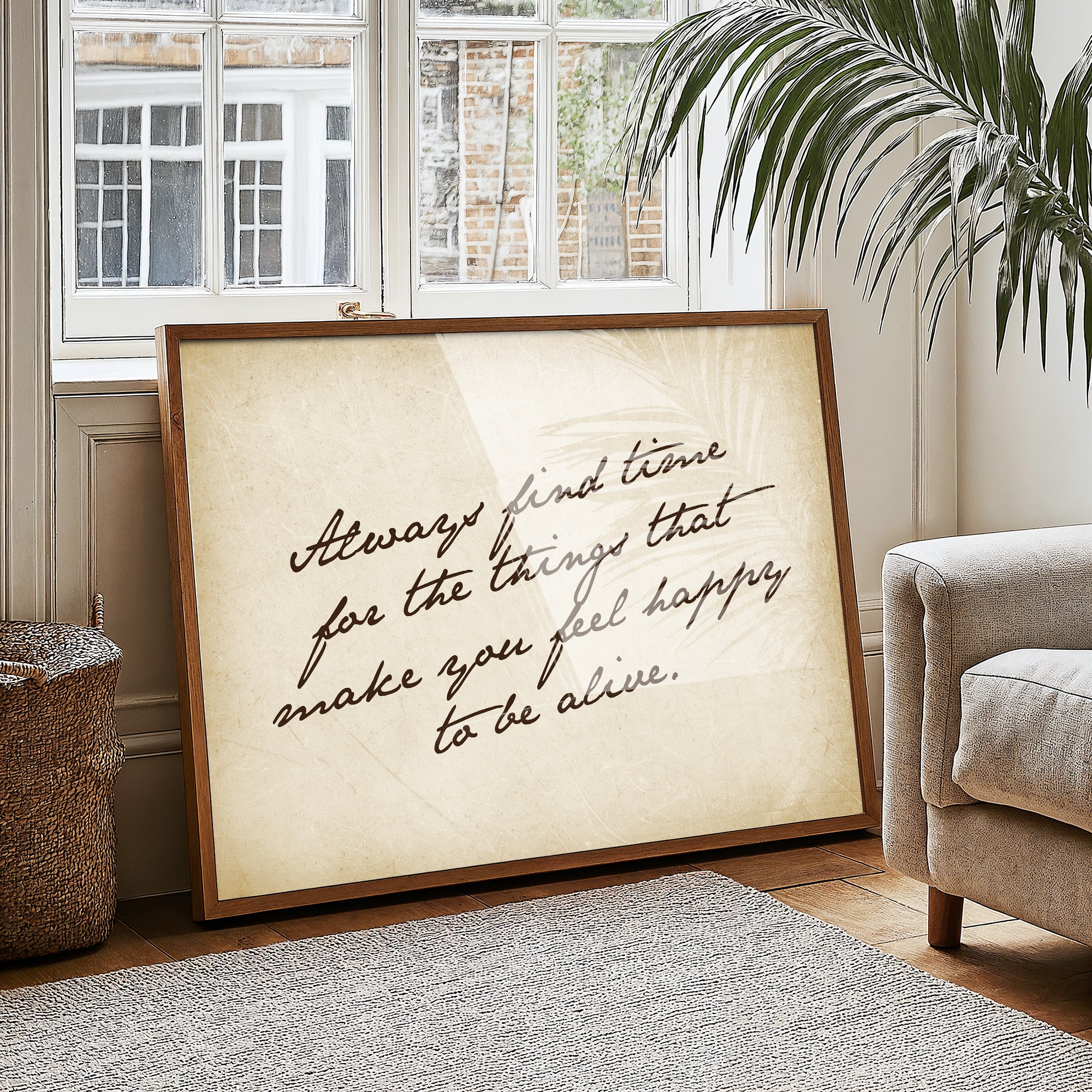 Handwritten Reminder to Live