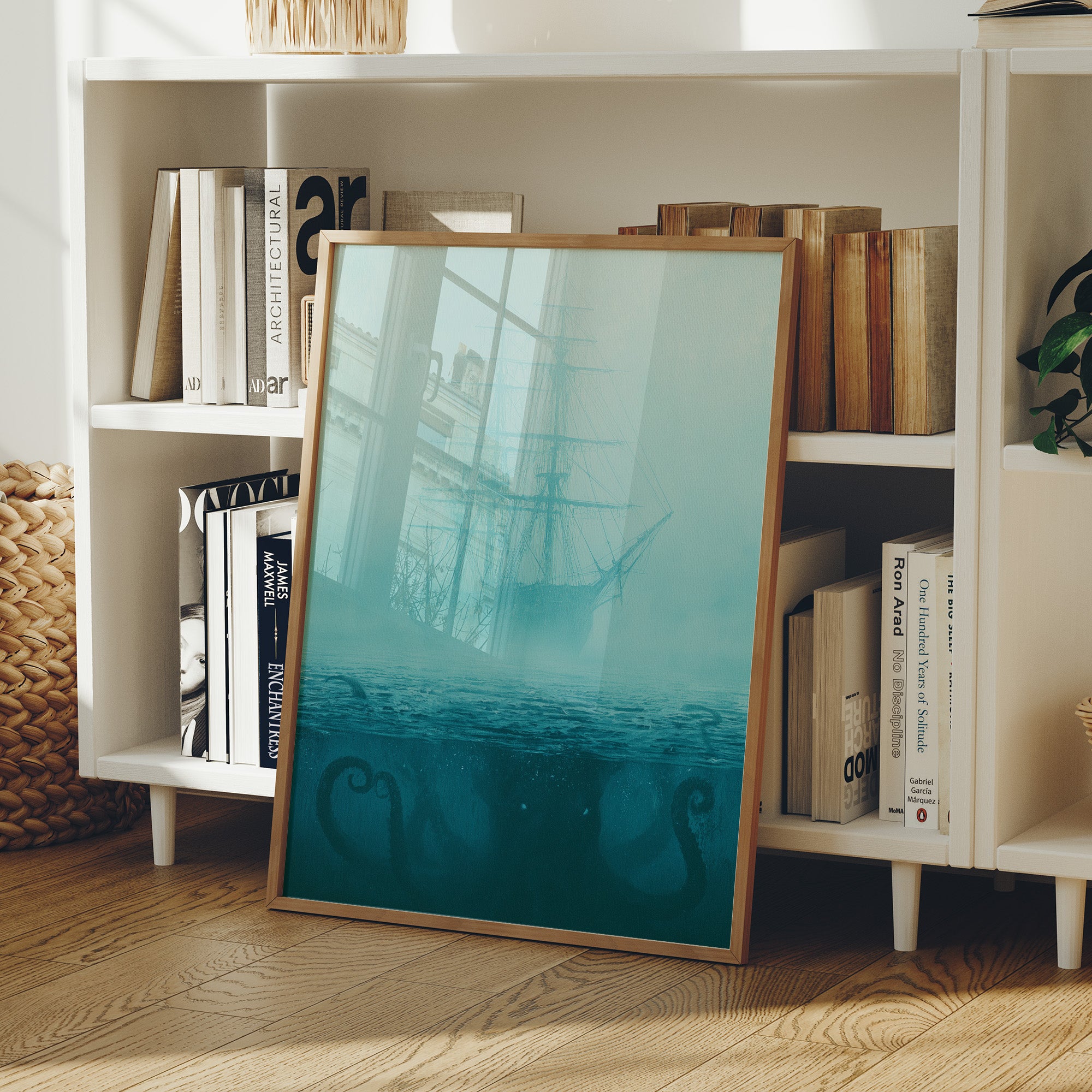Ghost Ship Adrift Above the Kraken's Reach