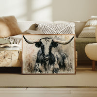 Longhorn in Black and White