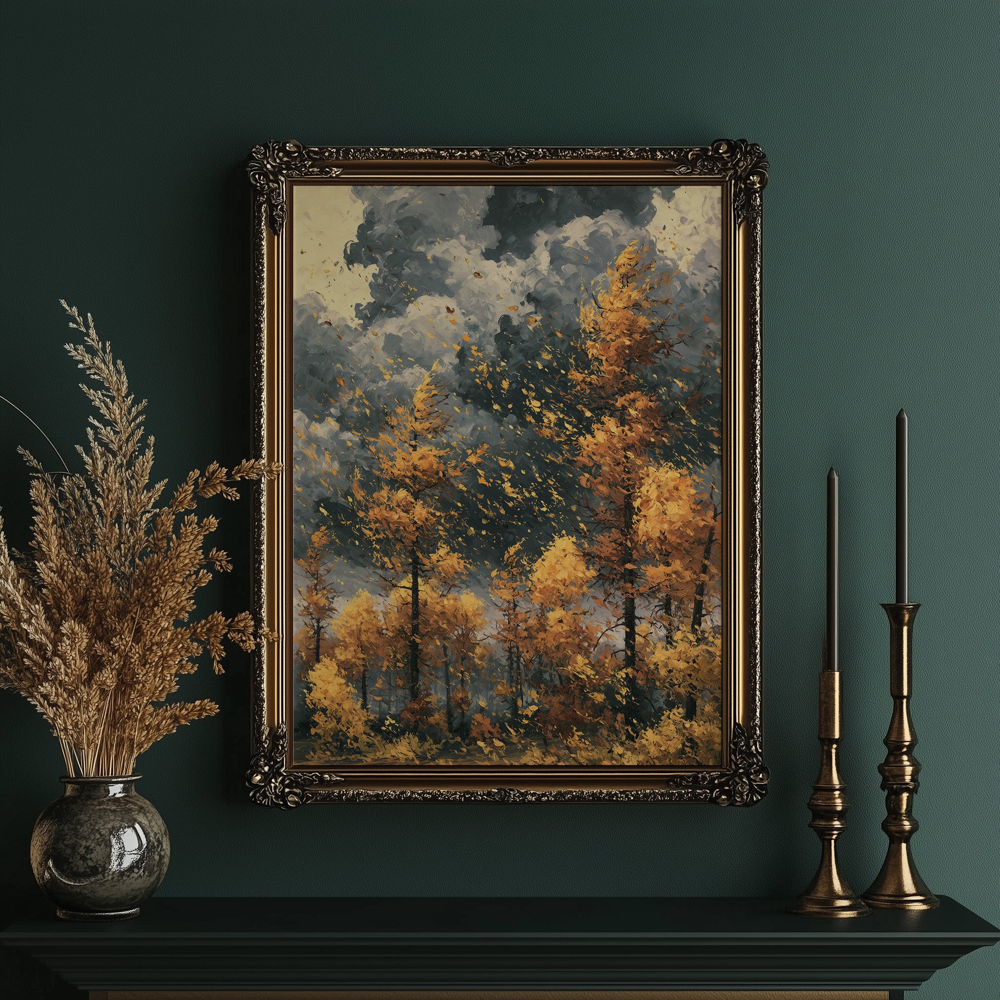 Gold Leaves on a Restless Wind