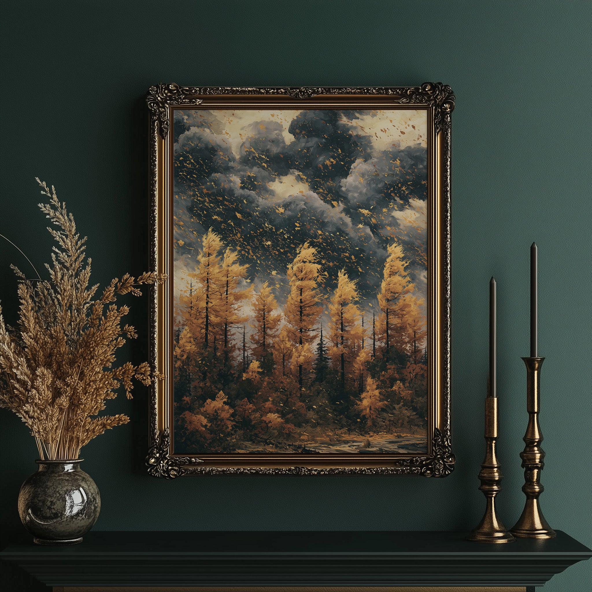 Tall Pines Against the Gathering Storm