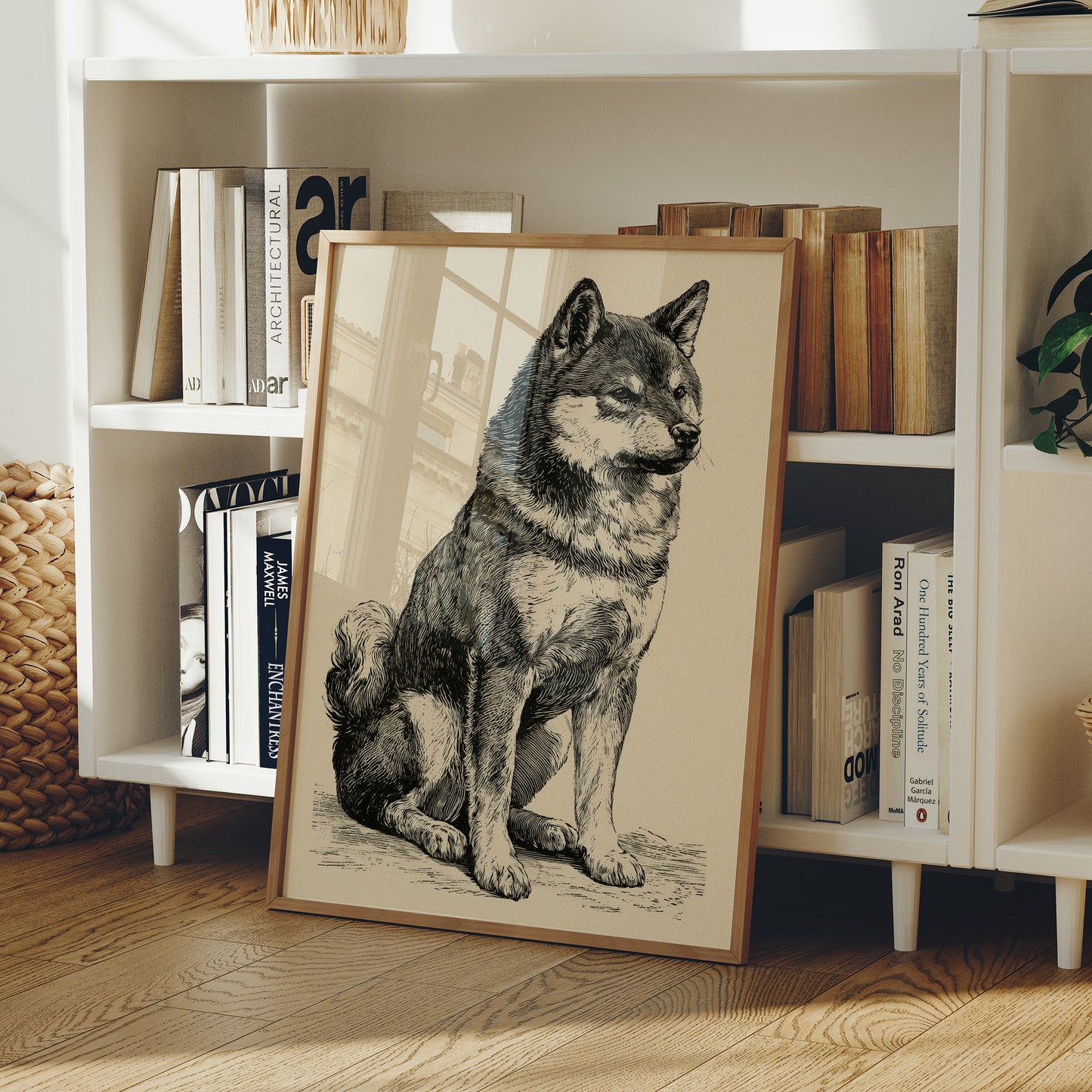 Alert & Upright: Vintage Spitz Engraving