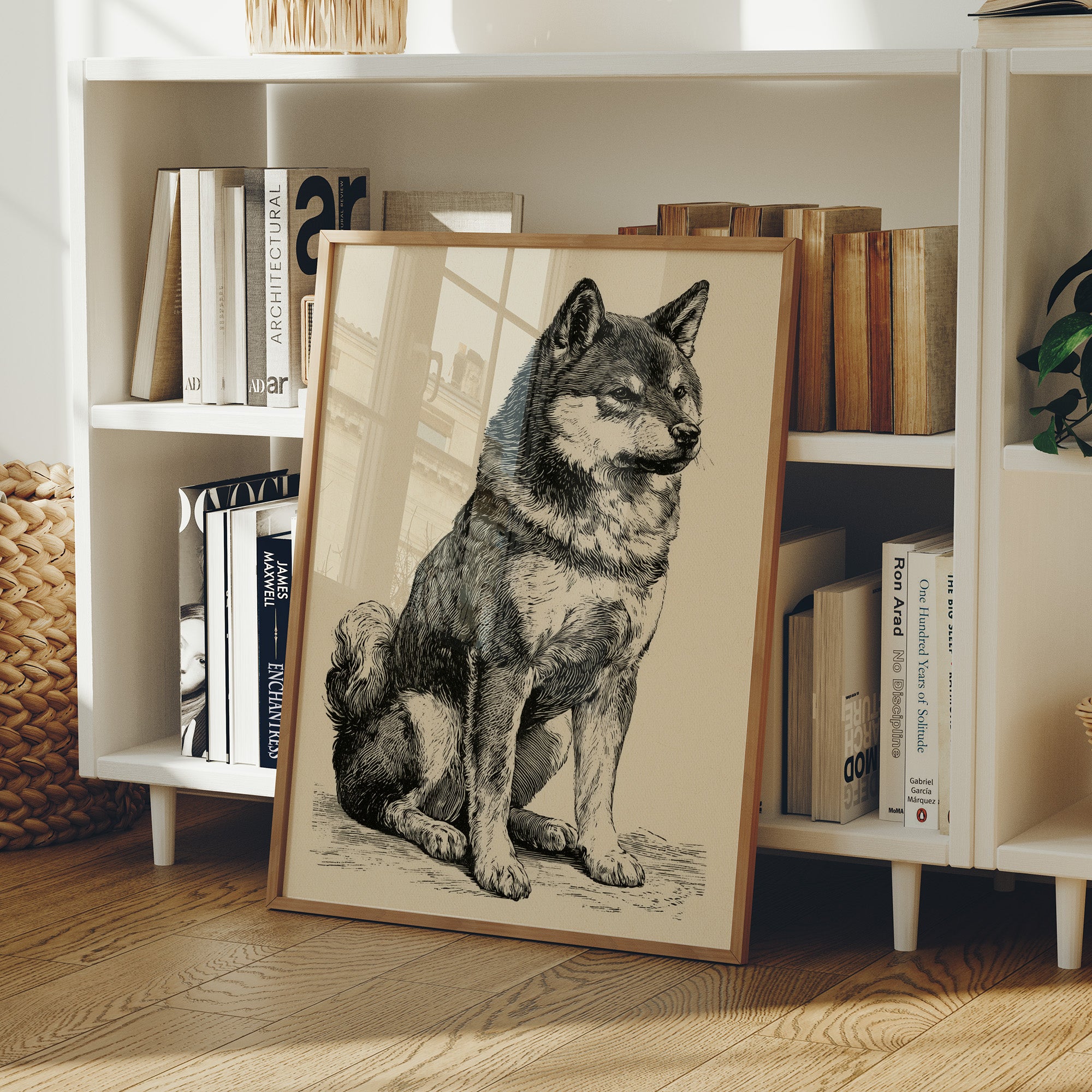 Alert & Upright: Vintage Spitz Engraving