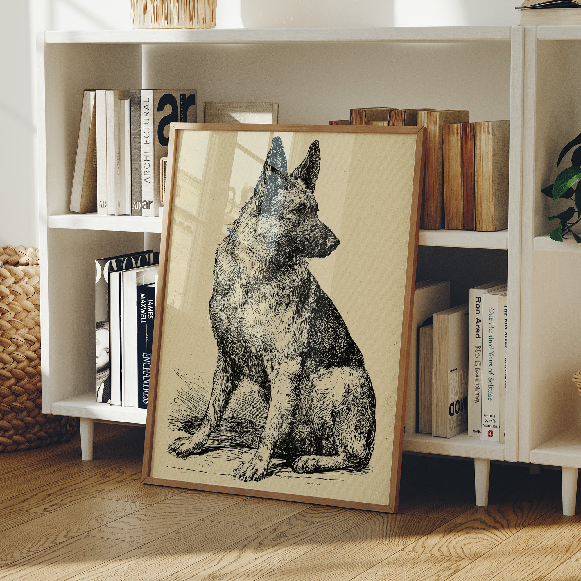 Ever Alert: Vintage Shepherd Sketch