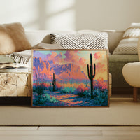 Saguaro Silhouettes at Twilight