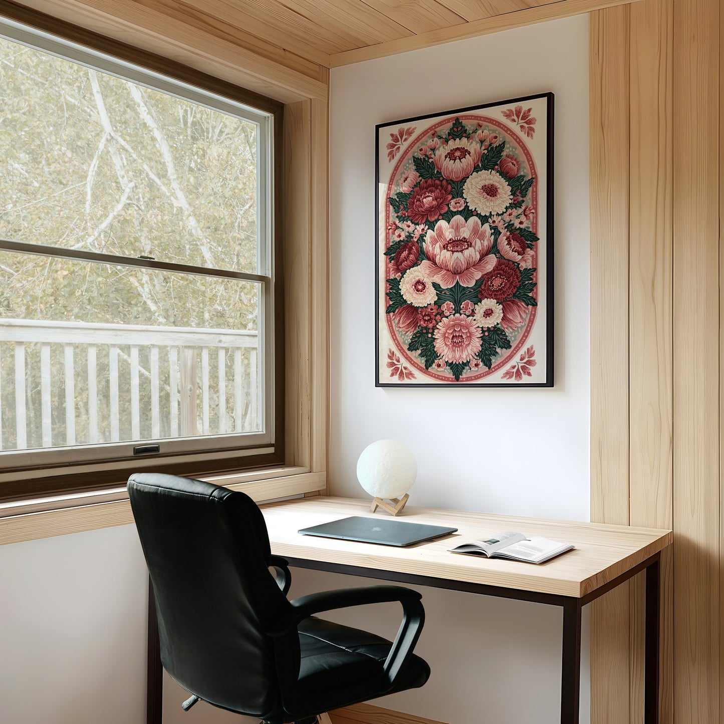 Rosette Medallion: An Ornamental Floral Tapestry