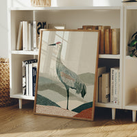 Sandhill Silhouette: Modern Crane Study