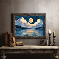 Golden Moon Over Sleeping Water